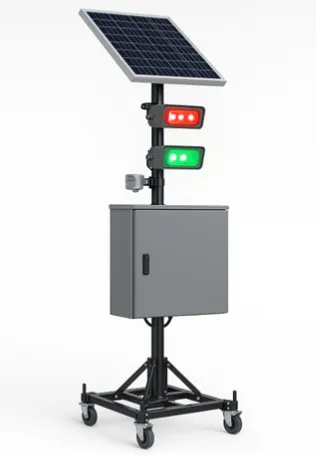 Luces de seguridad FHOSS instaladas en faena